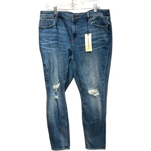 Vigoss Jagger Skinny Destructed Jeans in Size 20